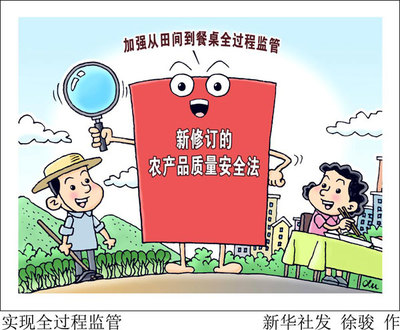 確保人民群眾'舌尖上的安全'——解讀新修訂的《農產品質量安全法》